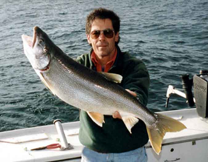 Capt. Mike Pastore with Lake Trout